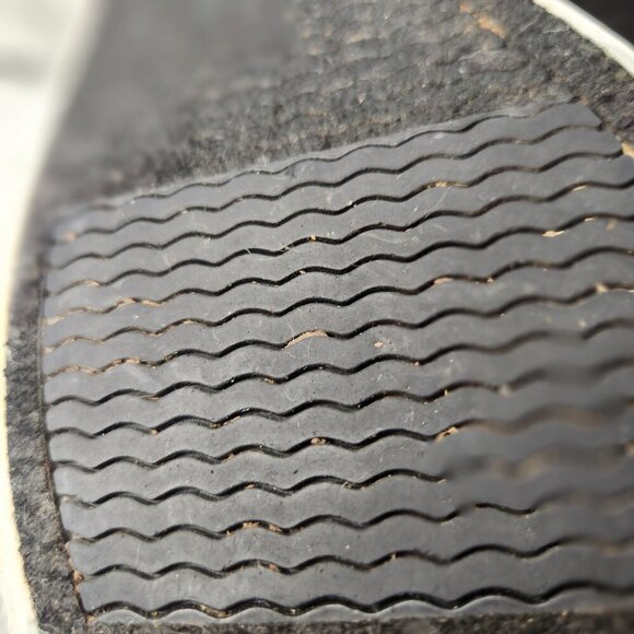 AIR WALK WOMENS WHITE & DENIM BLACK FLAT SNEAKERS SIZE 8 LOAFERS - Picture 8 of 12